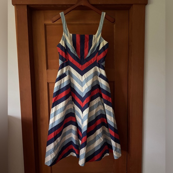 Maeve Dresses & Skirts - Rare Vintage Anthropologie Maeve Chevron Dress, EUC, 10